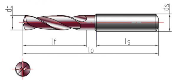 硬體硬質(zhì)合金麻花鉆，超H涂層麻花鉆
