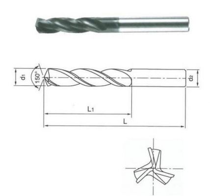 硬質合金三刃擴孔鉆